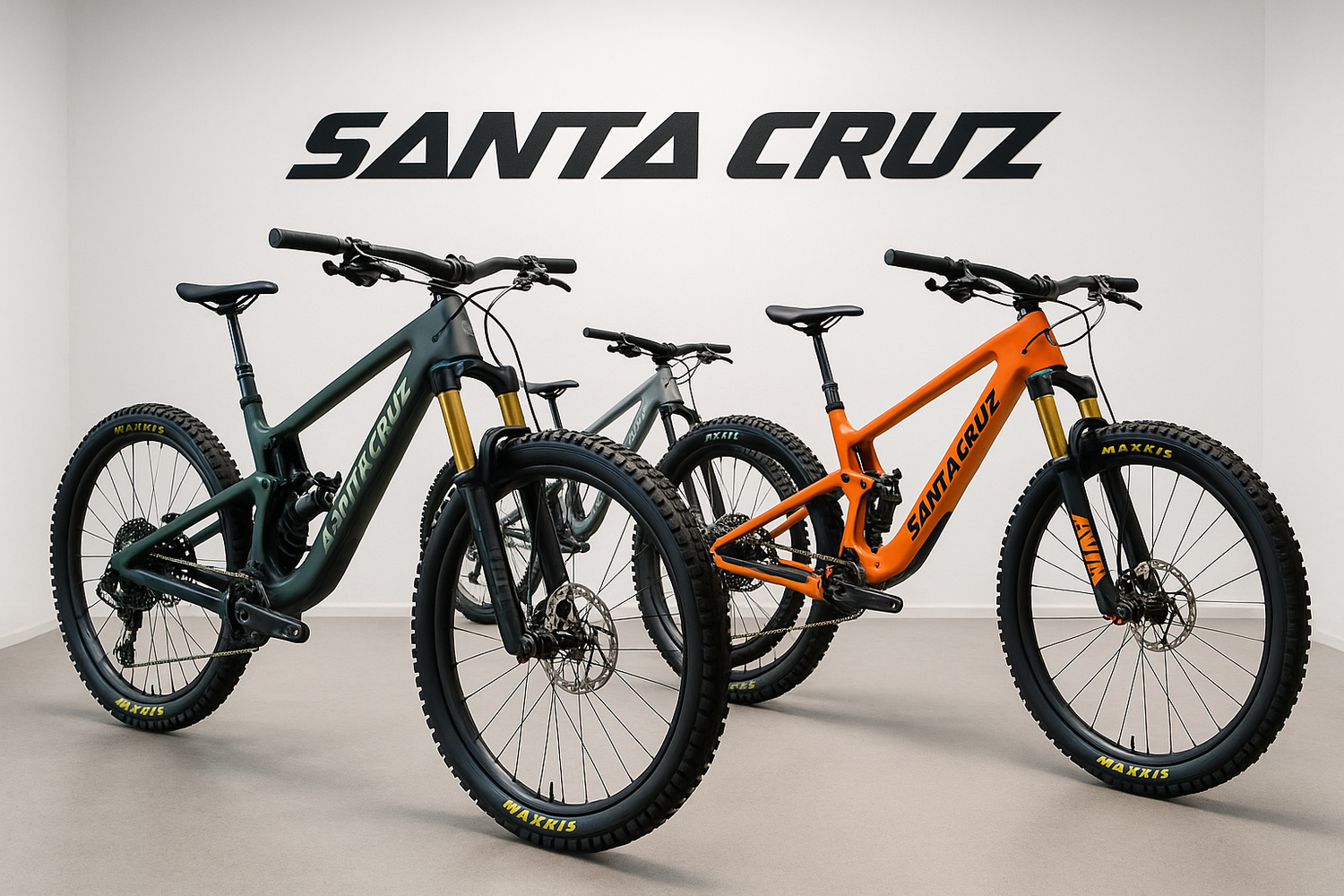 GENERAT FOR ME AN IMAGE FOR MY ONLINE STORE THAT HAVE SANTA CRUZ BIKES